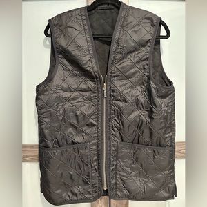 Barbour Polarquilt Waistcoat/Zip-In Liner - Men’s Medium Black